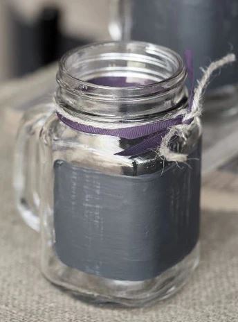 Cottagecore Crafts For Fall: painted jars