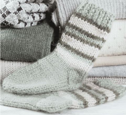 Cottagecore Crafts For Fall: knitted socks