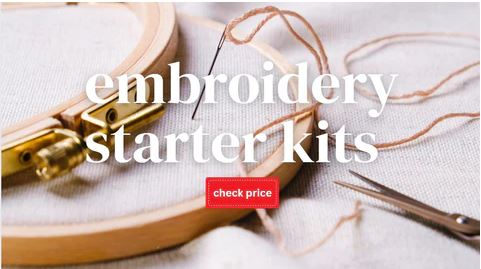 cottagecore crafts for winter: embroidery kits