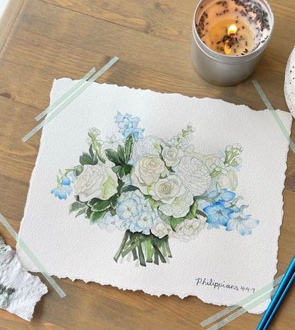 Bouquet Watercolor Painting