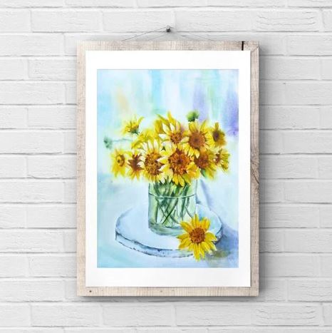 Original Sunflower Artwork