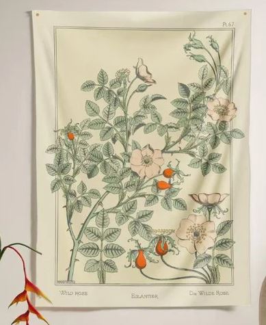 Floral Tapestry Artwork