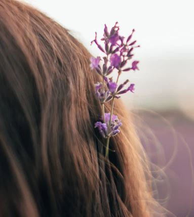 Hair With Real Flower