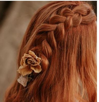 Side Braided Hair With Tie