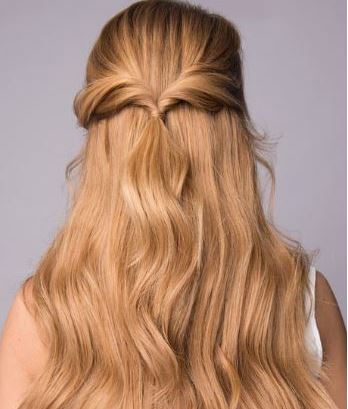 Elegant Tied Back Hairstyle