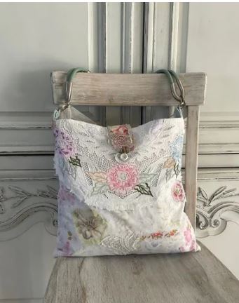 Embroidered Floral Handbag