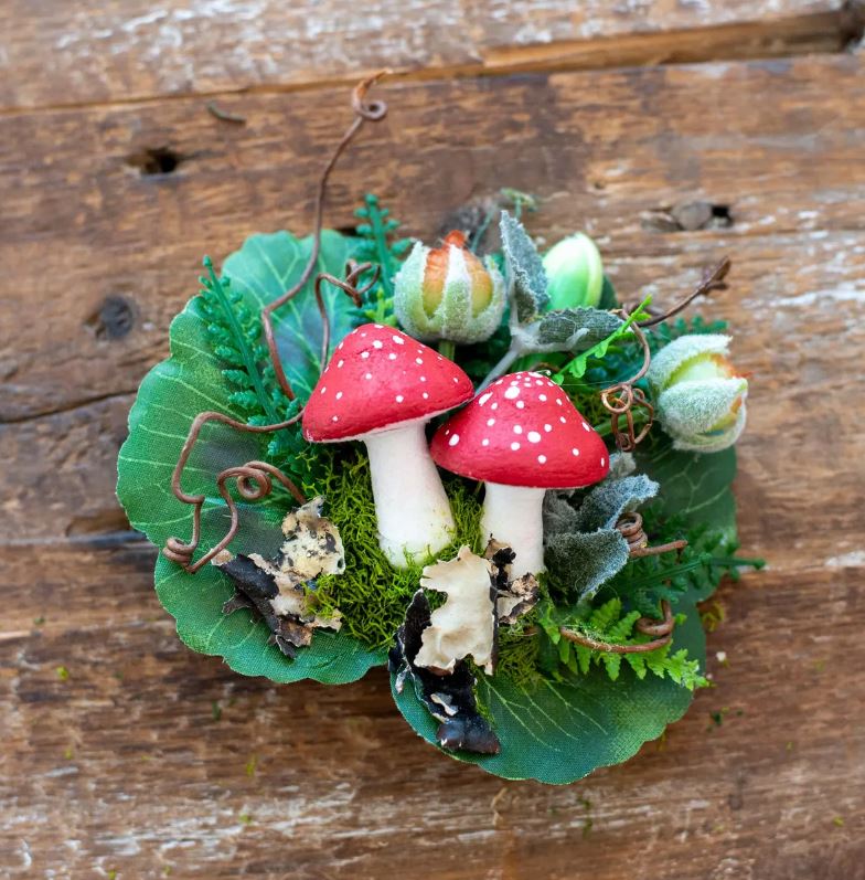 Mushroom Hair Clips